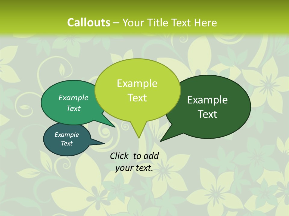 Deco Bouquet Clip PowerPoint Template