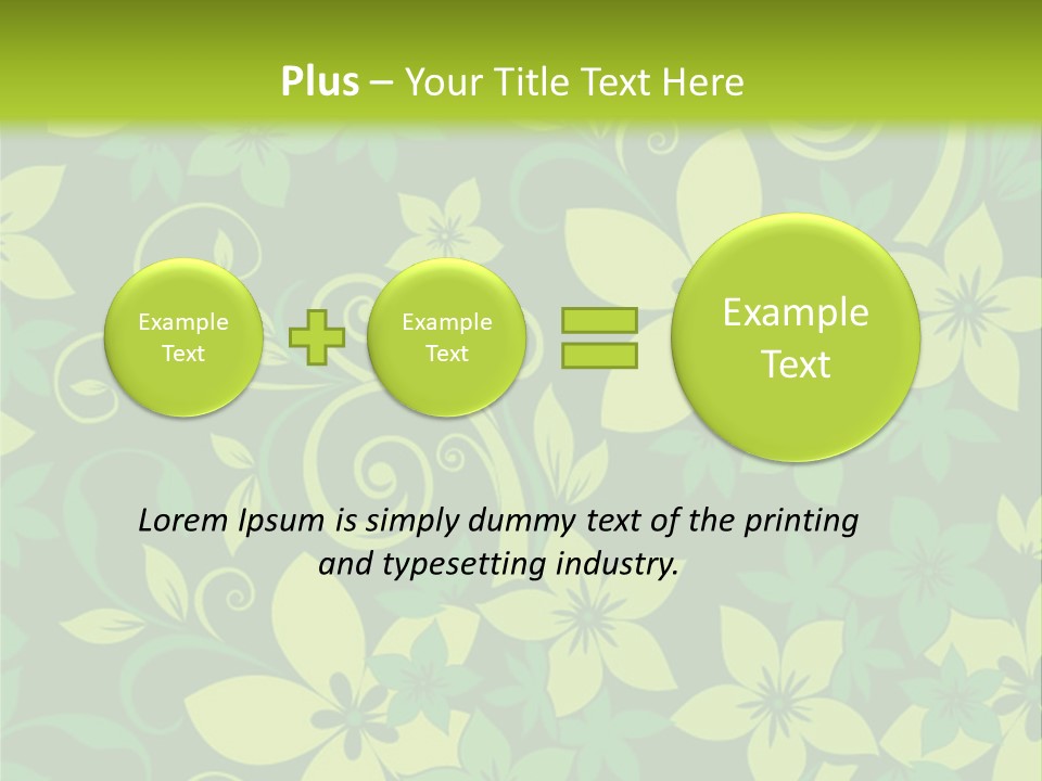 Deco Bouquet Clip PowerPoint Template