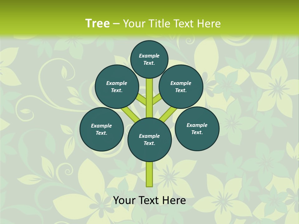 Deco Bouquet Clip PowerPoint Template