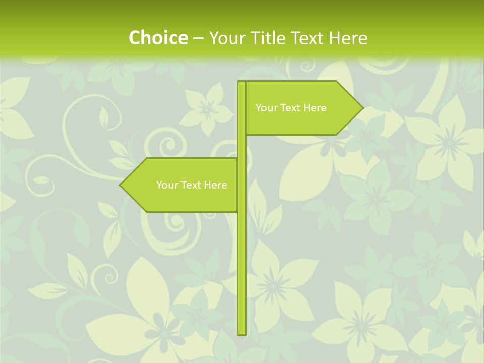 Deco Bouquet Clip PowerPoint Template