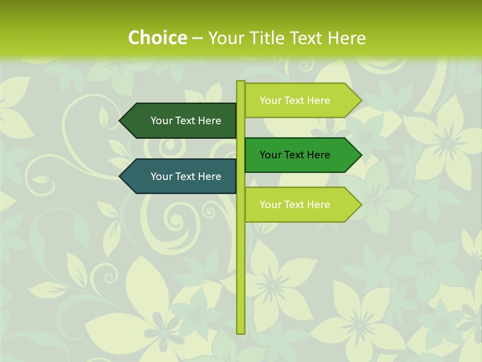 Deco Bouquet Clip PowerPoint Template