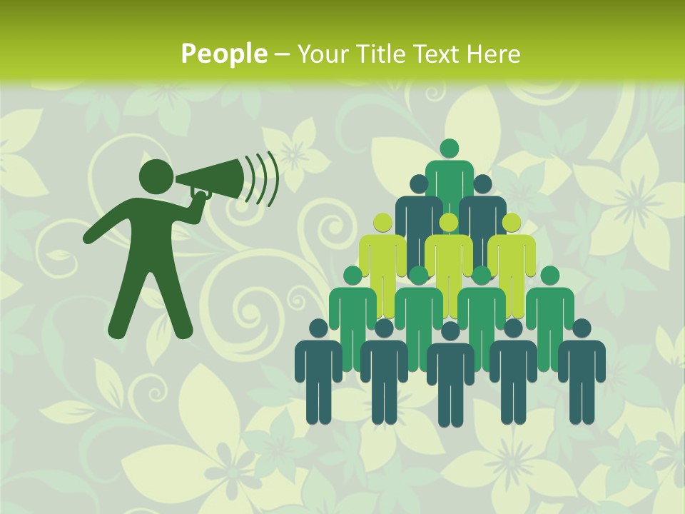 Deco Bouquet Clip PowerPoint Template