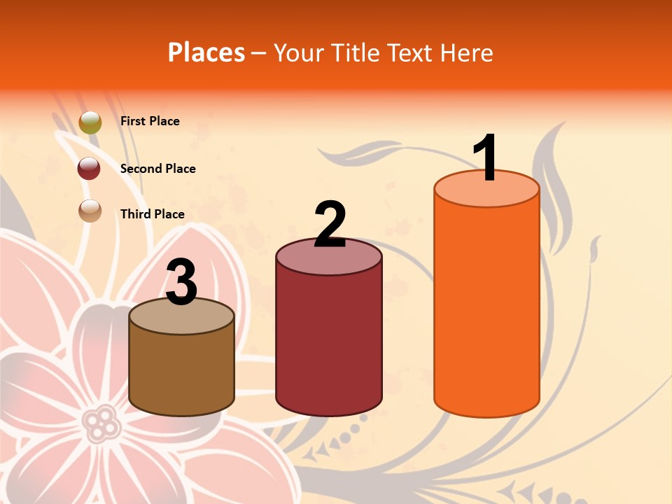 A Yellow And Red Flower Powerpoint Presentation PowerPoint Template