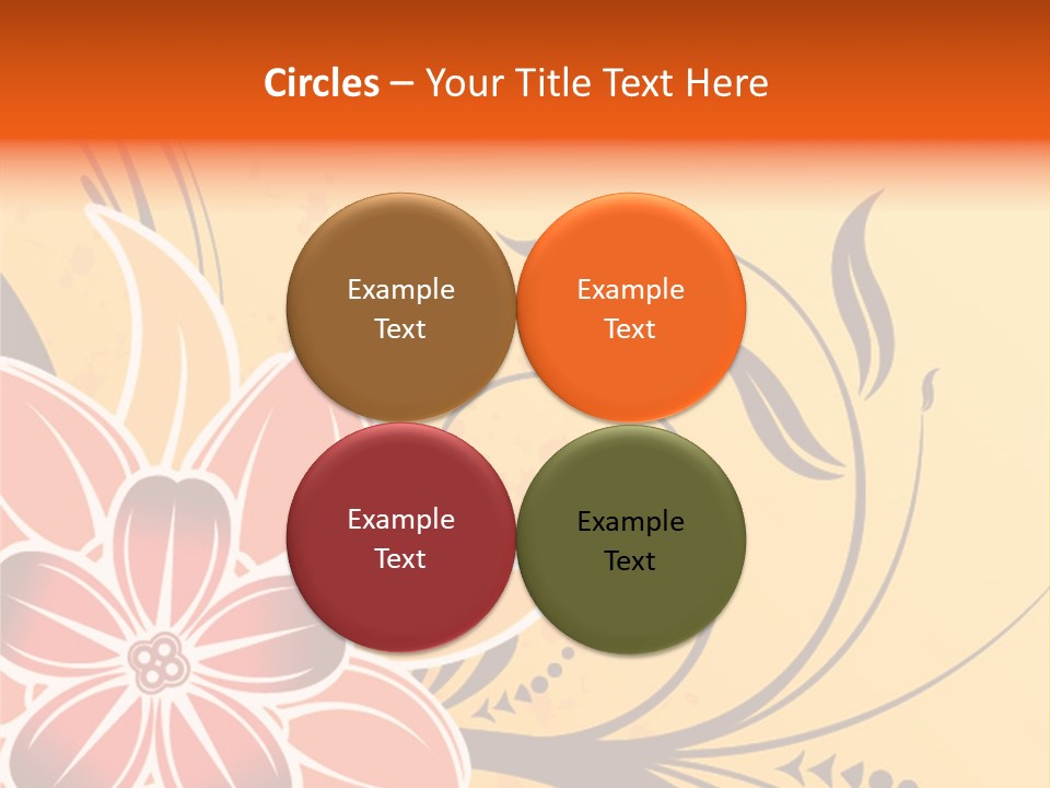 A Yellow And Red Flower Powerpoint Presentation PowerPoint Template