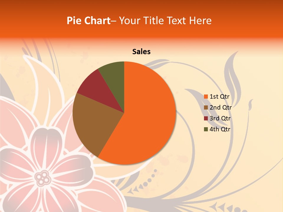 A Yellow And Red Flower Powerpoint Presentation PowerPoint Template