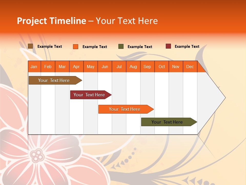A Yellow And Red Flower Powerpoint Presentation PowerPoint Template