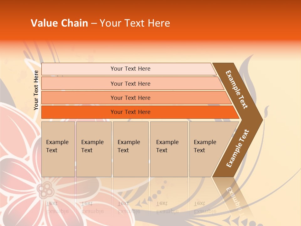 A Yellow And Red Flower Powerpoint Presentation PowerPoint Template