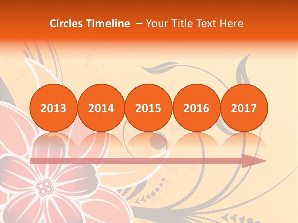 A Yellow And Red Flower Powerpoint Presentation PowerPoint Template