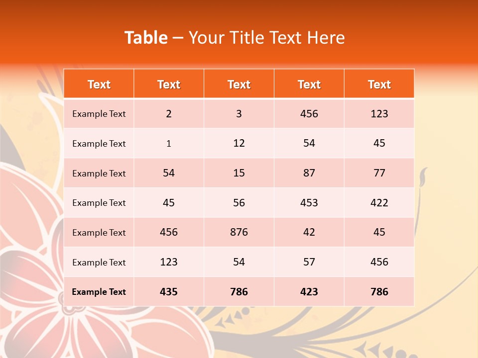 A Yellow And Red Flower Powerpoint Presentation PowerPoint Template