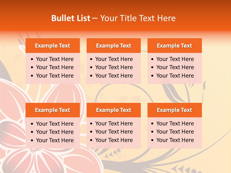 A Yellow And Red Flower Powerpoint Presentation PowerPoint Template