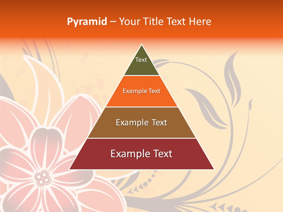 A Yellow And Red Flower Powerpoint Presentation PowerPoint Template