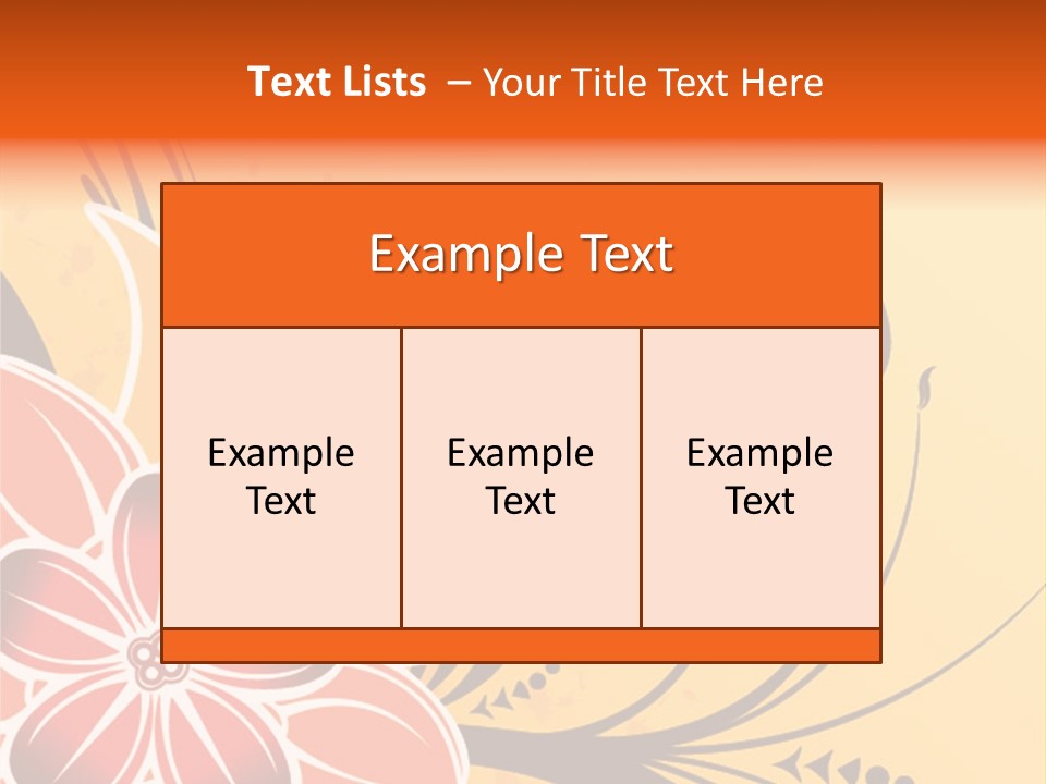 A Yellow And Red Flower Powerpoint Presentation PowerPoint Template