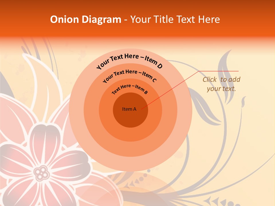 A Yellow And Red Flower Powerpoint Presentation PowerPoint Template