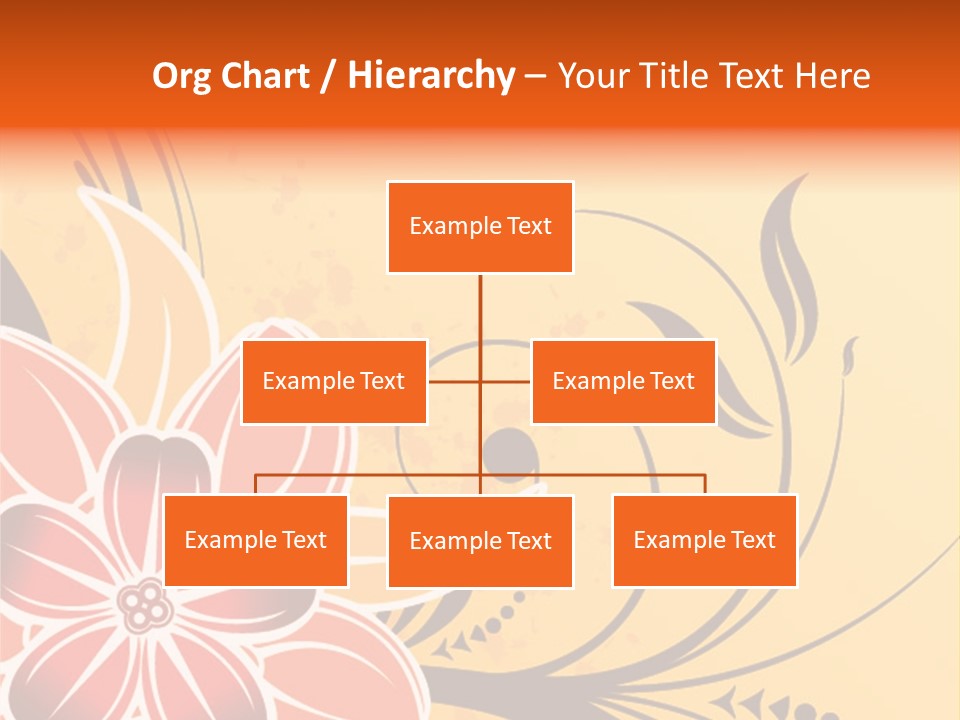 A Yellow And Red Flower Powerpoint Presentation PowerPoint Template