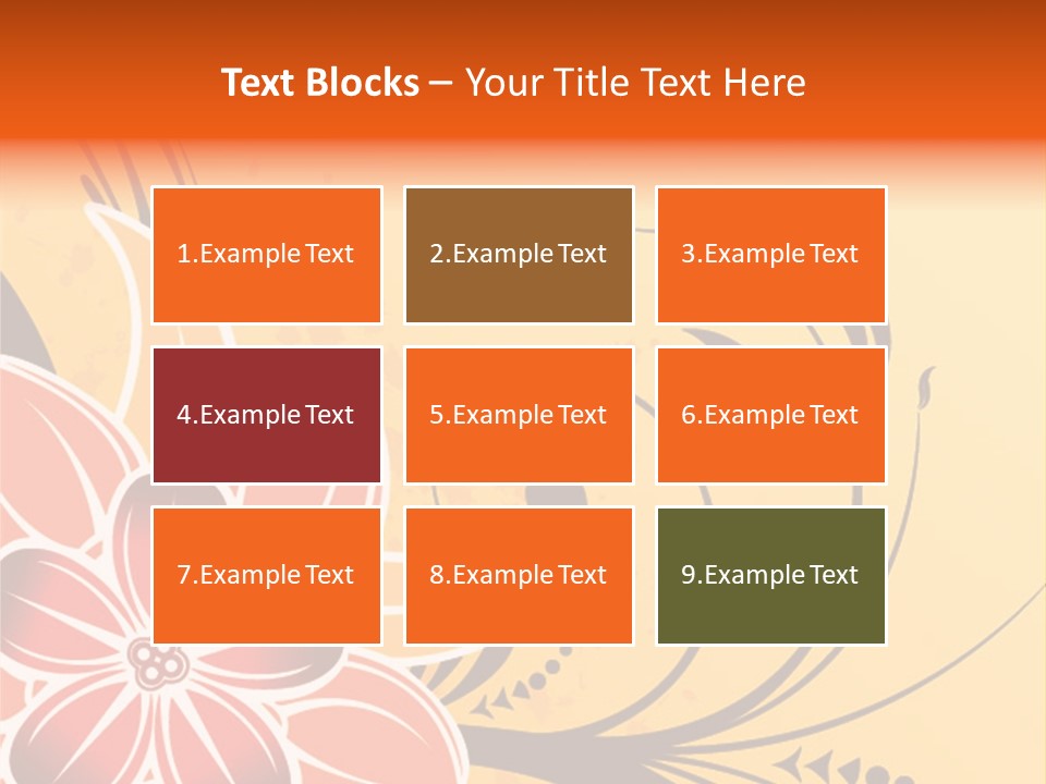 A Yellow And Red Flower Powerpoint Presentation PowerPoint Template