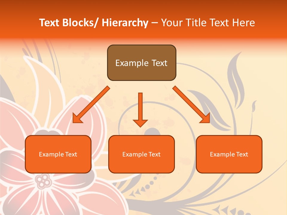 A Yellow And Red Flower Powerpoint Presentation PowerPoint Template
