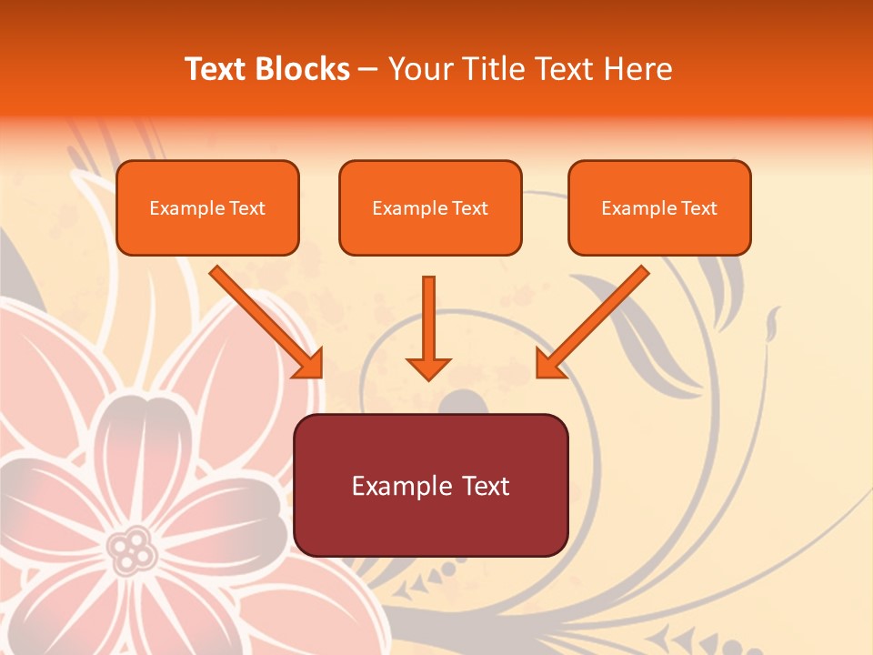 A Yellow And Red Flower Powerpoint Presentation PowerPoint Template