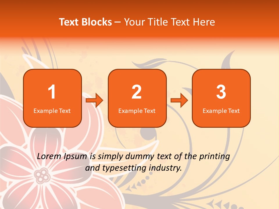A Yellow And Red Flower Powerpoint Presentation PowerPoint Template