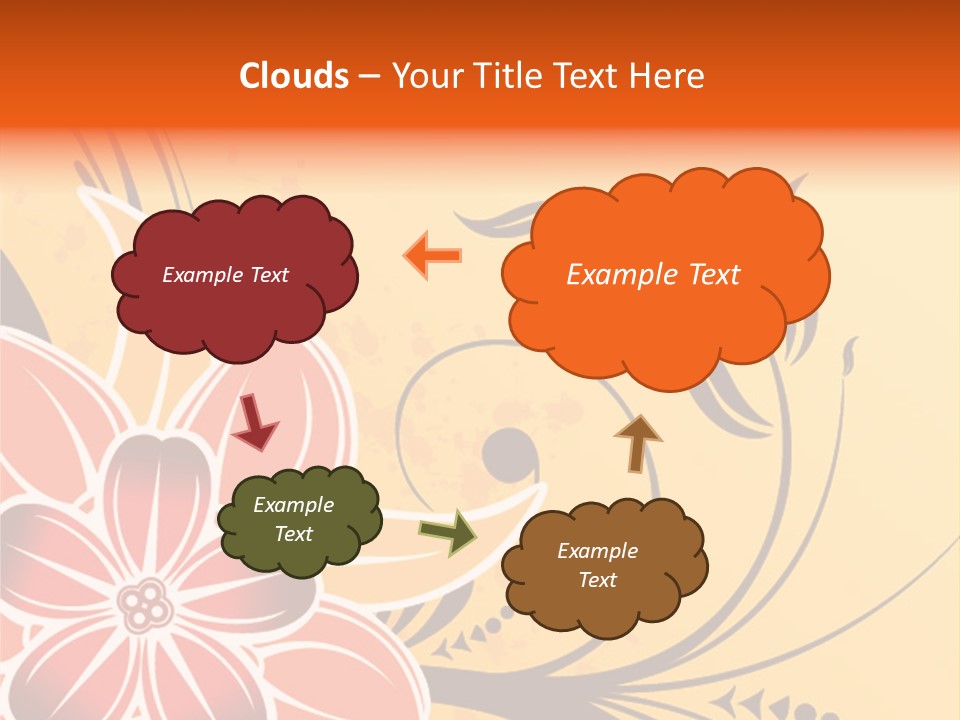 A Yellow And Red Flower Powerpoint Presentation PowerPoint Template
