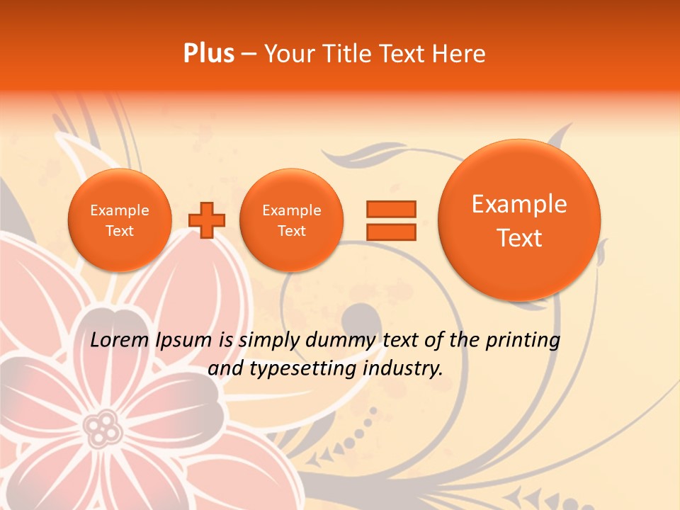A Yellow And Red Flower Powerpoint Presentation PowerPoint Template