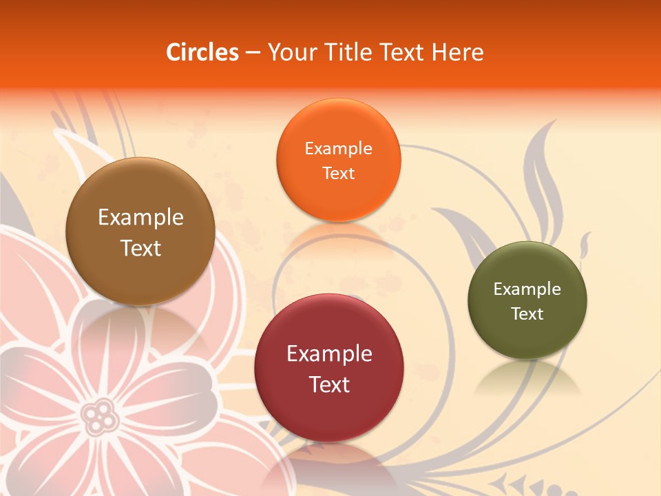 A Yellow And Red Flower Powerpoint Presentation PowerPoint Template