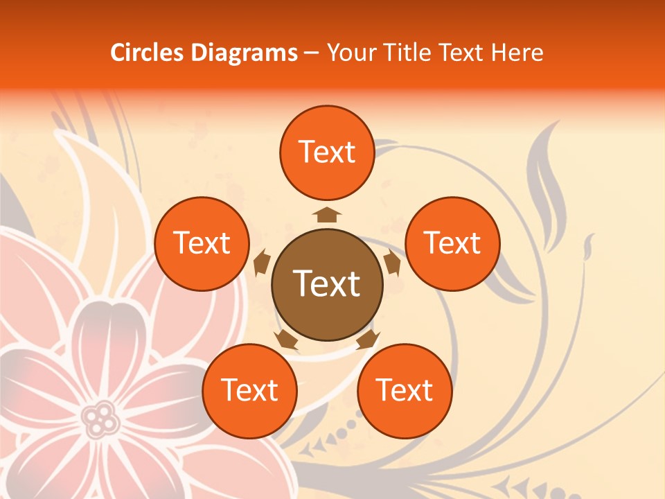 A Yellow And Red Flower Powerpoint Presentation PowerPoint Template