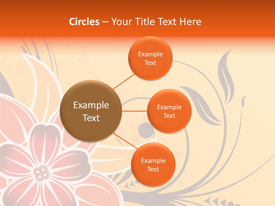 A Yellow And Red Flower Powerpoint Presentation PowerPoint Template