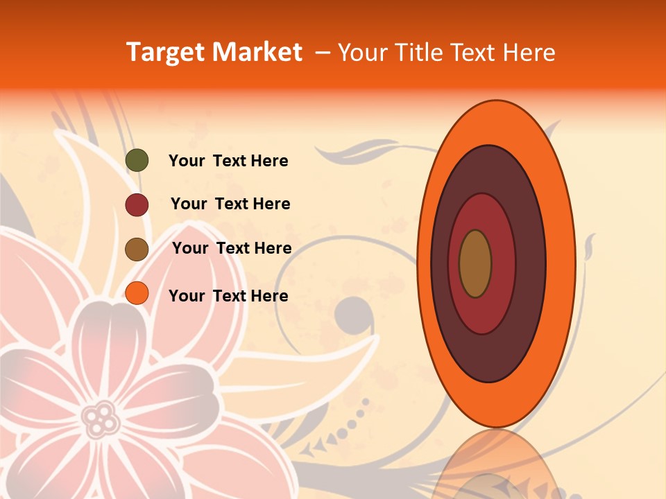 A Yellow And Red Flower Powerpoint Presentation PowerPoint Template