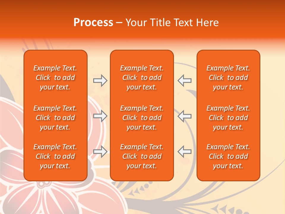 A Yellow And Red Flower Powerpoint Presentation PowerPoint Template