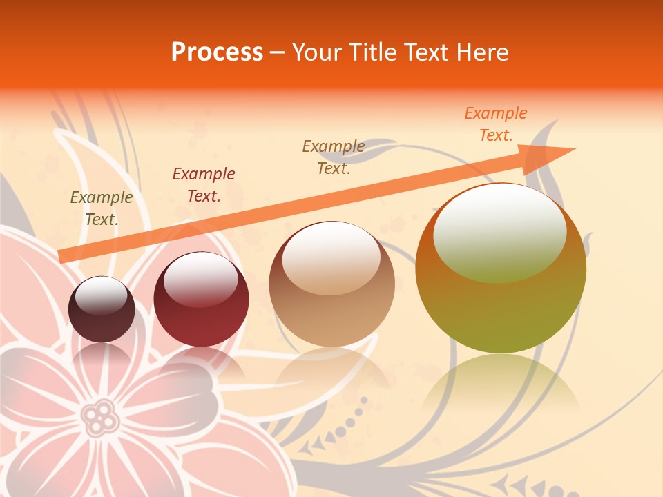 A Yellow And Red Flower Powerpoint Presentation PowerPoint Template