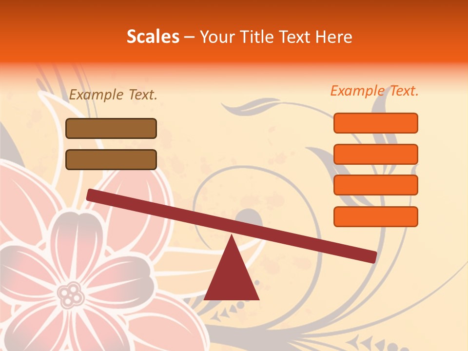 A Yellow And Red Flower Powerpoint Presentation PowerPoint Template