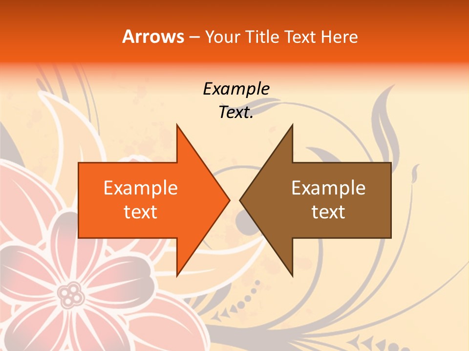 A Yellow And Red Flower Powerpoint Presentation PowerPoint Template