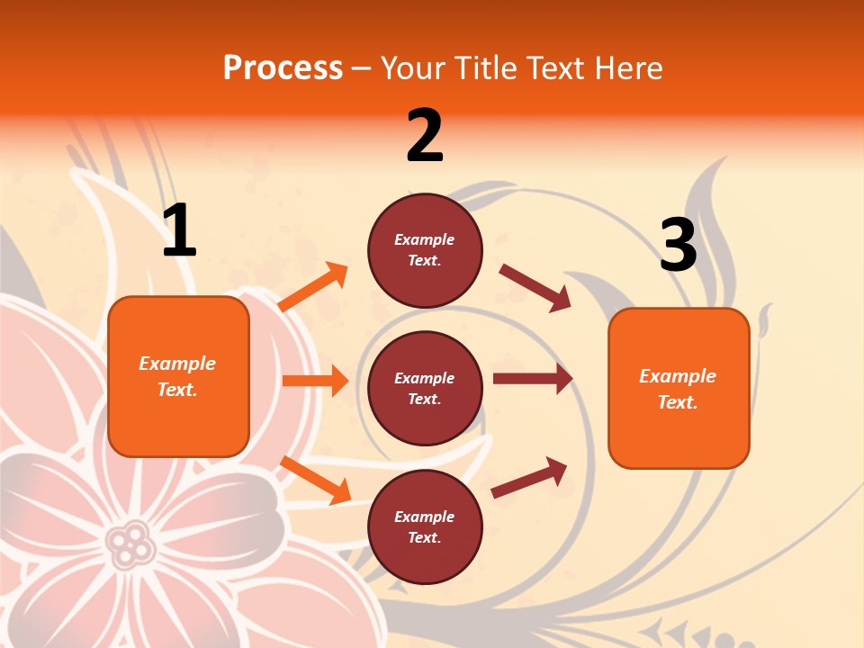 A Yellow And Red Flower Powerpoint Presentation PowerPoint Template