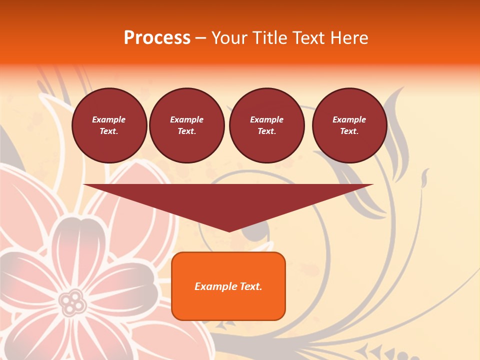 A Yellow And Red Flower Powerpoint Presentation PowerPoint Template