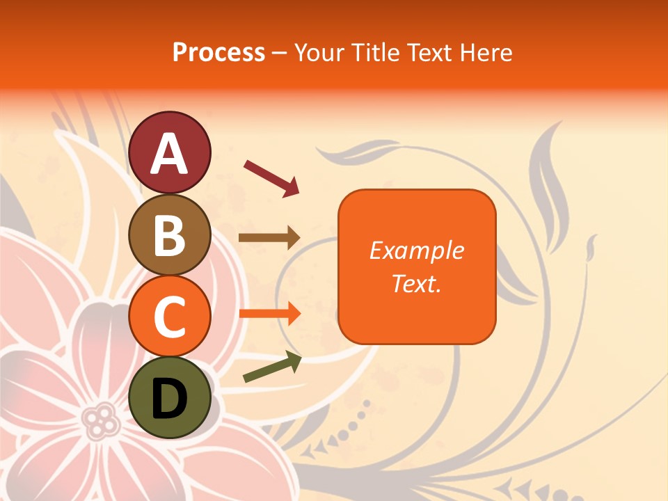A Yellow And Red Flower Powerpoint Presentation PowerPoint Template