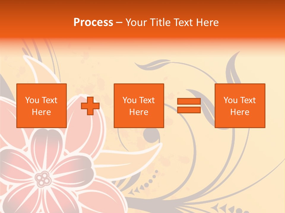 A Yellow And Red Flower Powerpoint Presentation PowerPoint Template