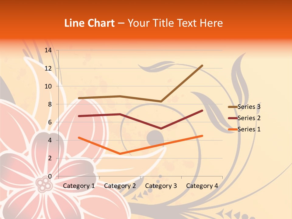 A Yellow And Red Flower Powerpoint Presentation PowerPoint Template