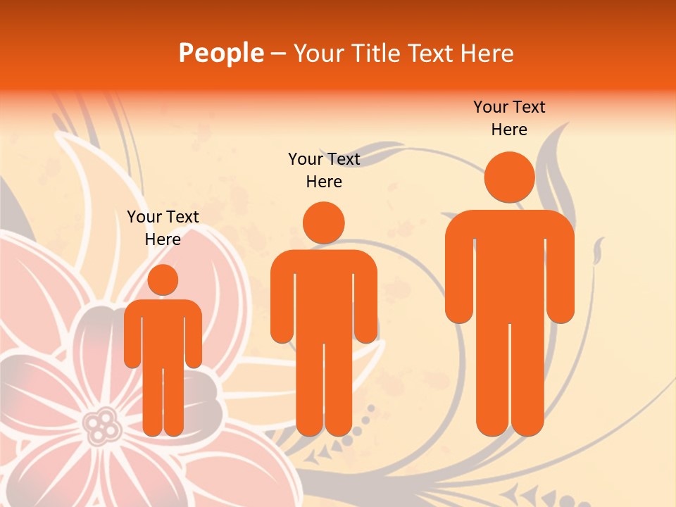 A Yellow And Red Flower Powerpoint Presentation PowerPoint Template