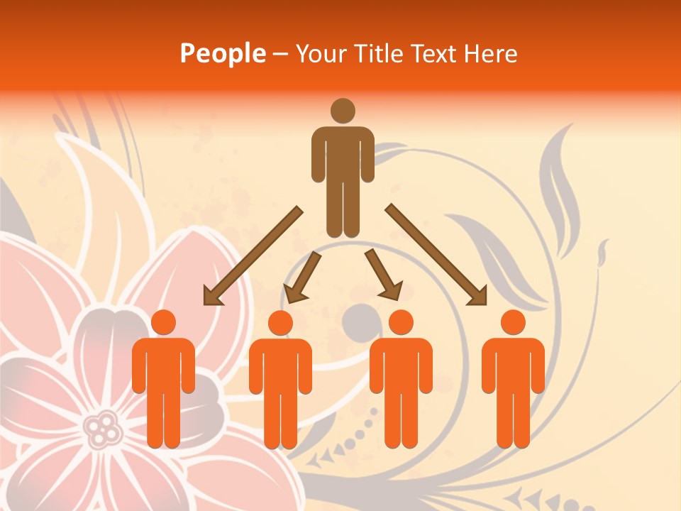 A Yellow And Red Flower Powerpoint Presentation PowerPoint Template