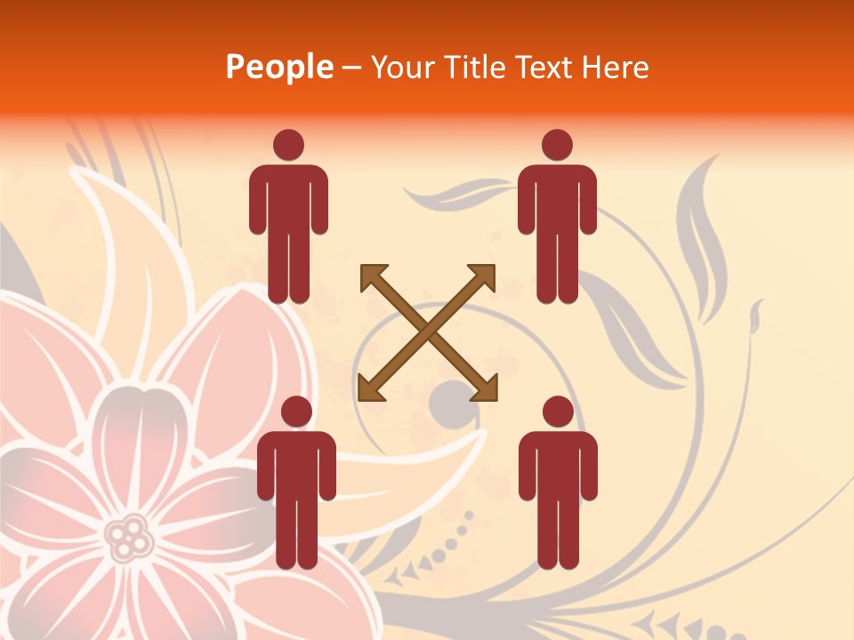 A Yellow And Red Flower Powerpoint Presentation PowerPoint Template