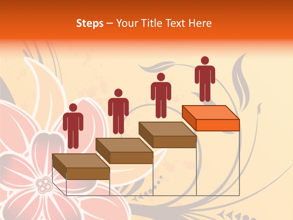 A Yellow And Red Flower Powerpoint Presentation PowerPoint Template