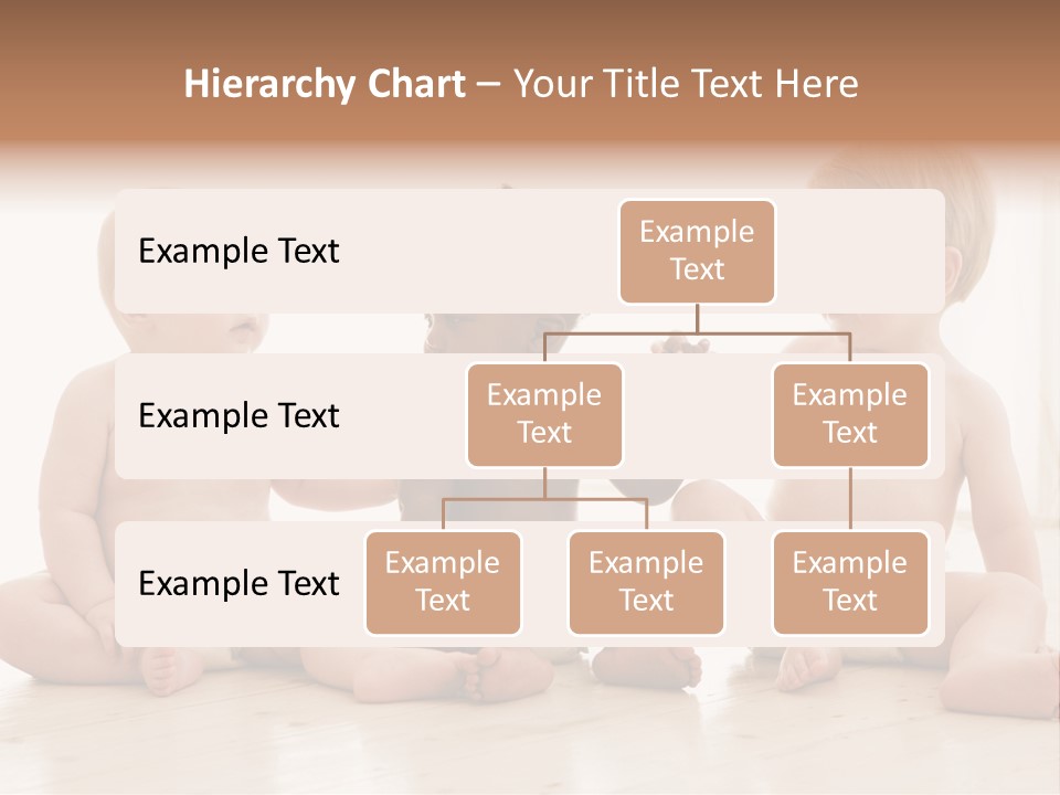Three Babies Sitting On The Floor Playing With Each Other PowerPoint Template