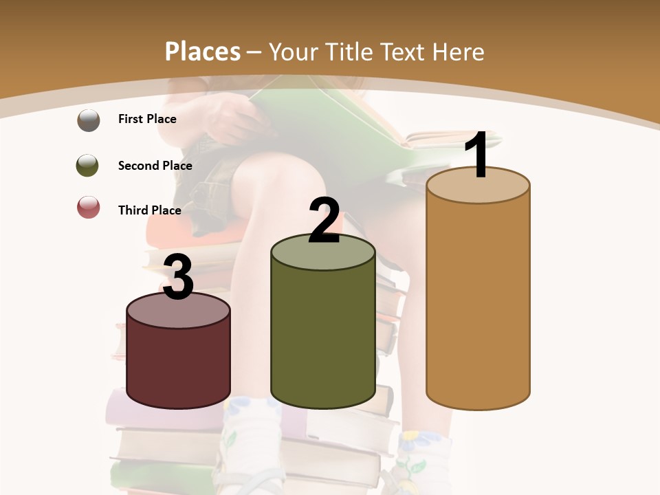 Holding Schoolkid Back PowerPoint Template