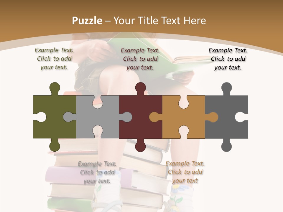 Holding Schoolkid Back PowerPoint Template