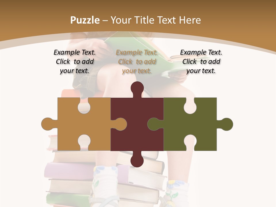 Holding Schoolkid Back PowerPoint Template