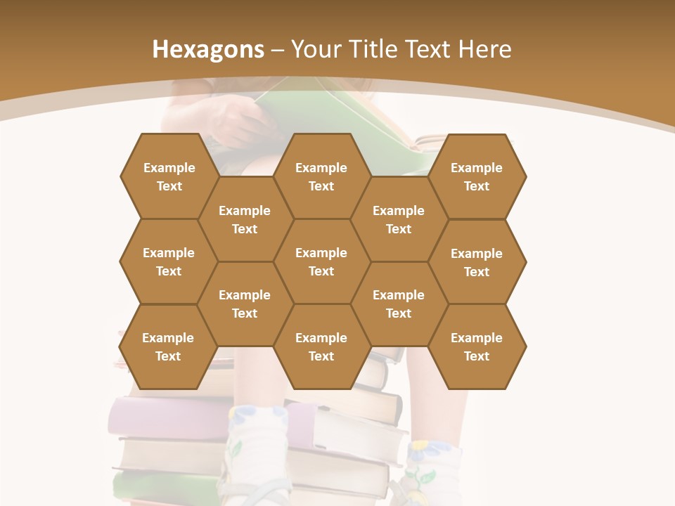 Holding Schoolkid Back PowerPoint Template