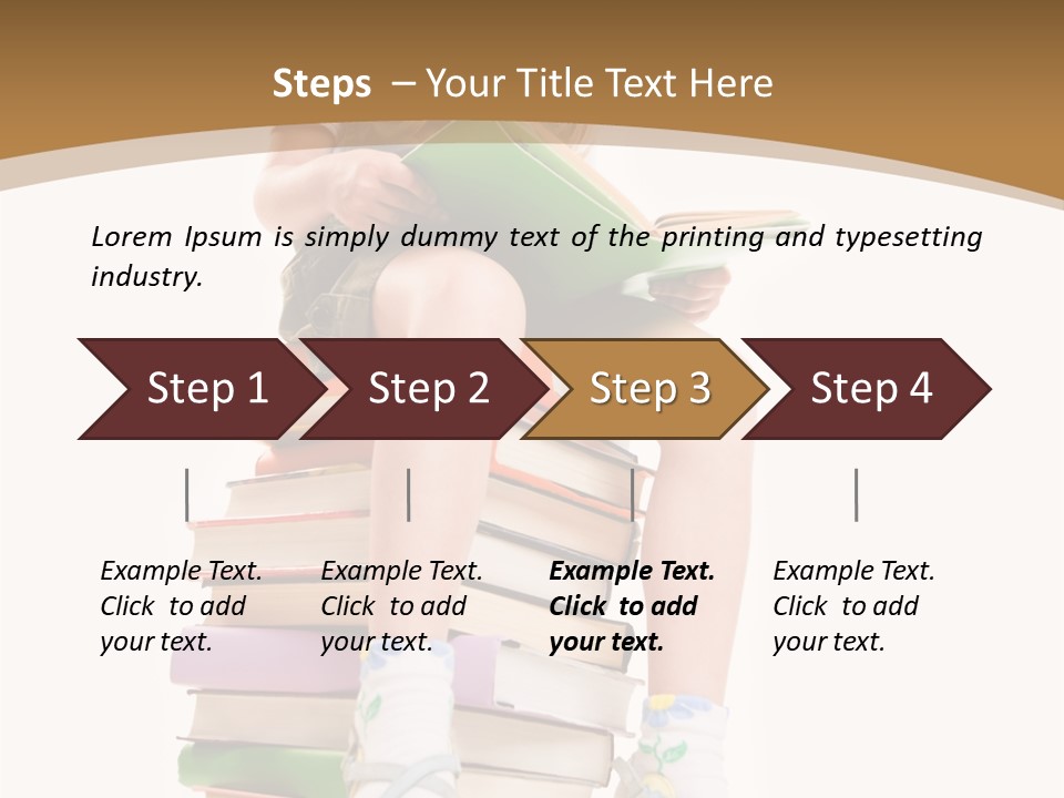 Holding Schoolkid Back PowerPoint Template