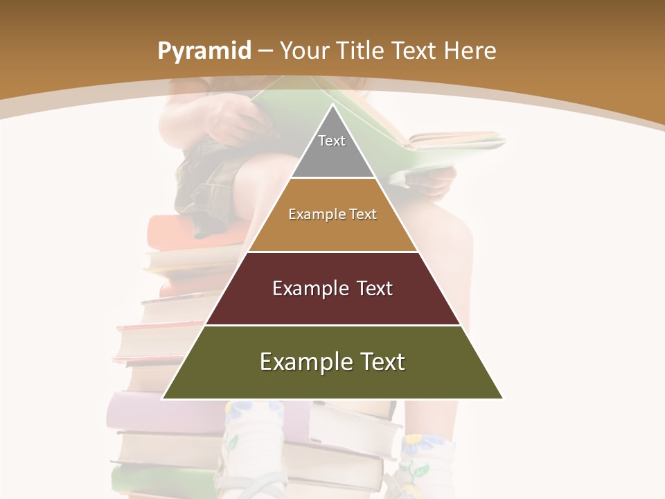 Holding Schoolkid Back PowerPoint Template