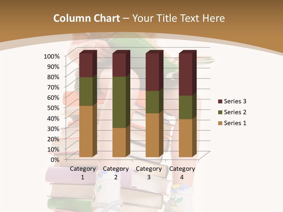 Holding Schoolkid Back PowerPoint Template