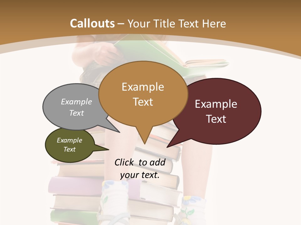 Holding Schoolkid Back PowerPoint Template